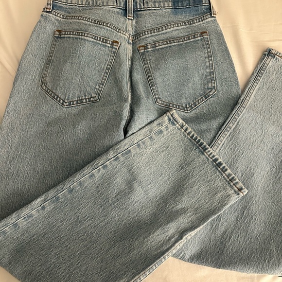 Abercrombie & Fitch Vintage Straight High Rise Jeans. Light Wash. - Picture 2 of 4